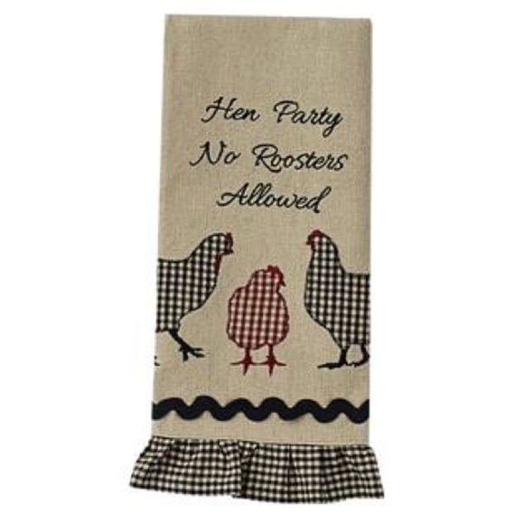 Park Designs Hen Party No Roosters AllowedTowel - Picture 1 of 2